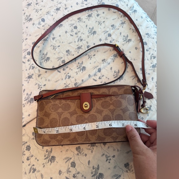 Coach Tan and Red Crossbody Bag - Picture 7 of 9